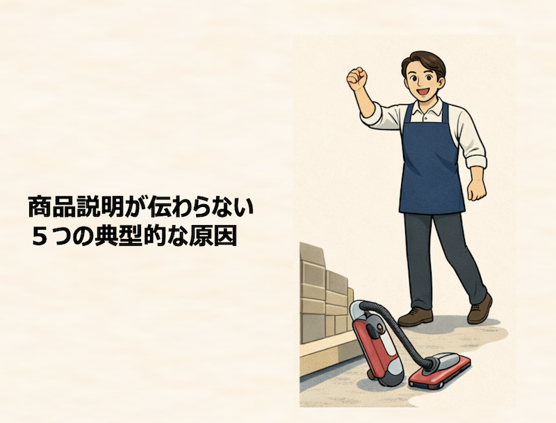 商品説明が伝わらない5つの典型的な原因