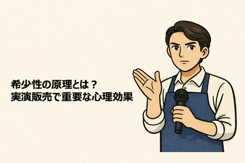 希少性の原理とは？実演販売で重要な審理効果
