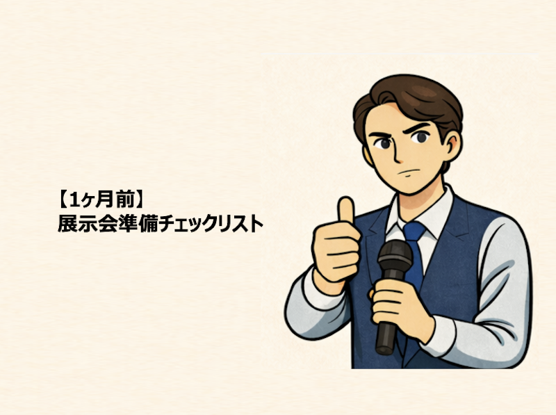 １ヶ月前　展示会準備リスト