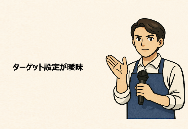 ターゲットが曖昧