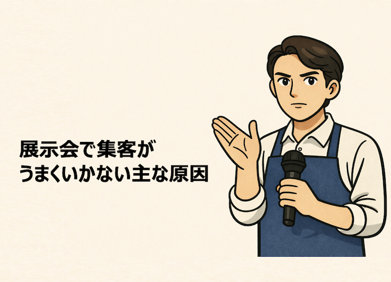 展示会で集客がうまくいかない主な理由
