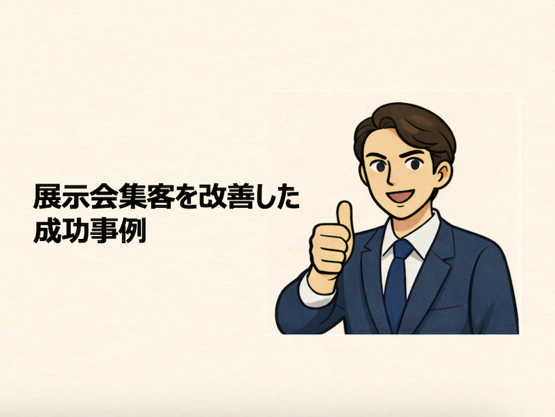 展示会集客を改善した成功事例
